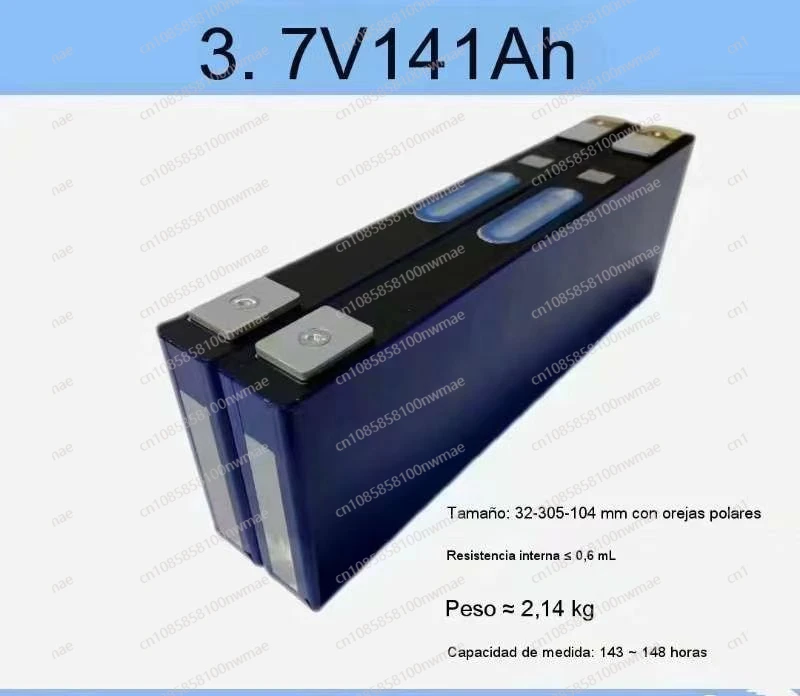 141Ah Energy Storage Battery Solar Li-ion Lithium Prismatic Battery DIY  Battery