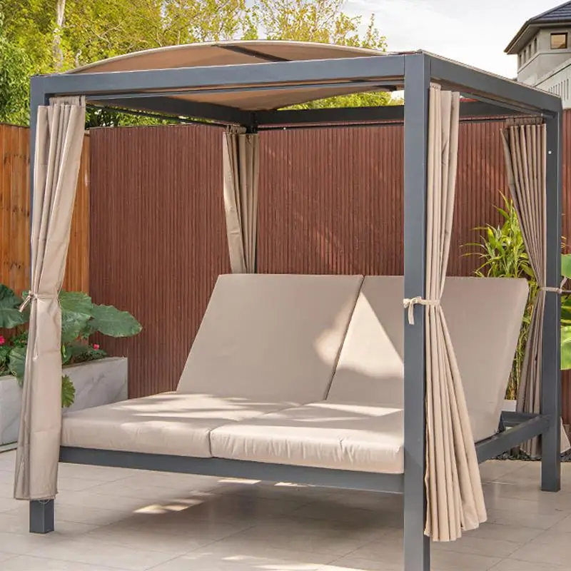 Outdoor Shaker Swing Garden Rocking Chair Wrought Iron Lazy Double Balcony Home Patio Outdoor Roman Bed Hammock