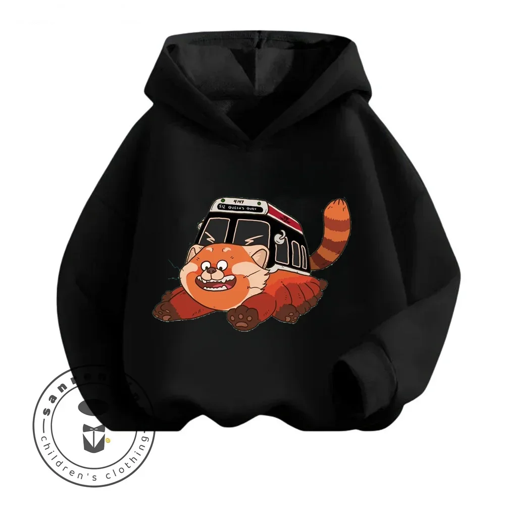 Turning Red Cartoon Inspired Long Sleeve Imaginative Designs Comfort High Cost Performance High Appearance Level Kids' Hoodie