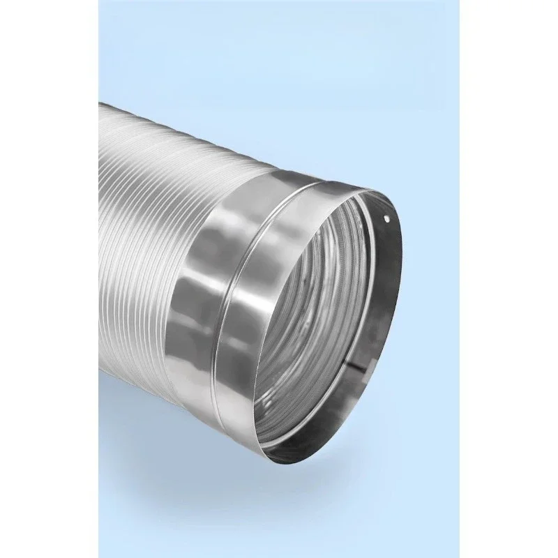 Kitchen exhaust pipe pure aluminum stainless steel telescopic pure aluminum high temperature resistance