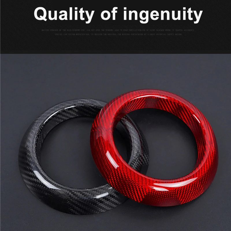 Car Carbon Fiber Shifter Panel Ring For MINI COOPER S JCW F54 F55 F56 F57 F60 Shift leve Decorative Sticker Interior Accessories