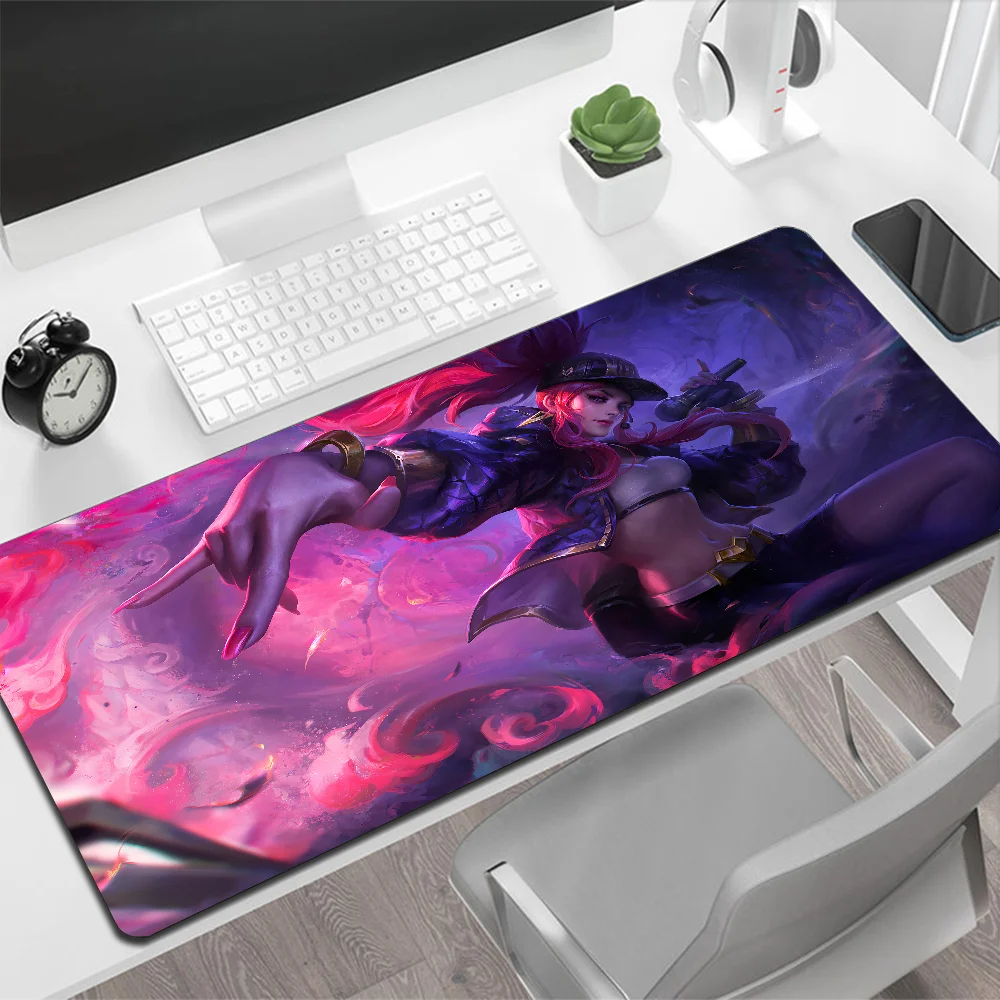 League of Legends KDA Akali Large Mouse Pad Gaming Mouse Pad PC Gamer Computer Mouse Mat Big Mousepad Silicone Keyboard Desk Mat