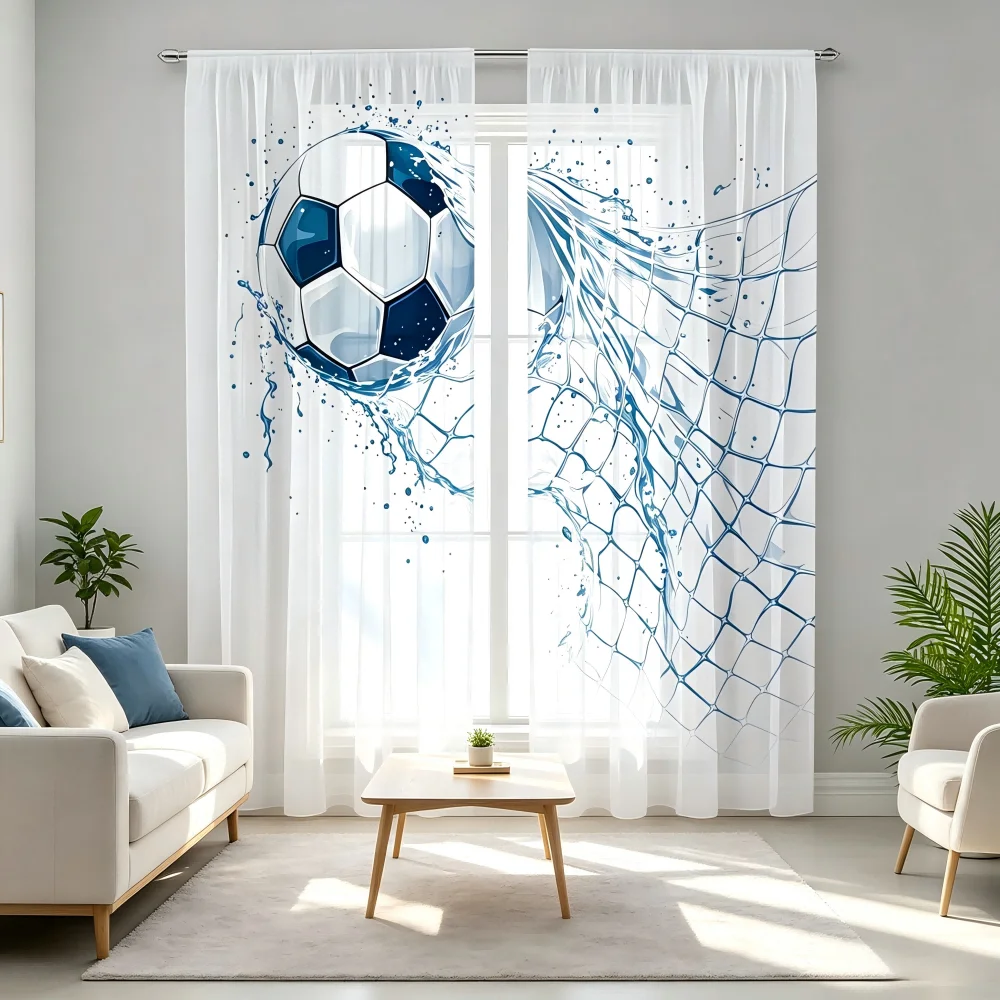 Lot de 2 rideaux voiles imprim - Curtain Sheer Voile avis et prix