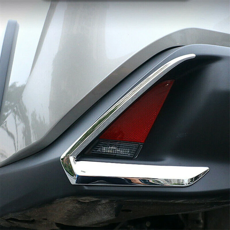 Car Chrome Chrome Rear Fog Light Lamp Cover Trim for 2019-2022 Lexus UX 200 UX 250h 260h Foglight Protector Accessories