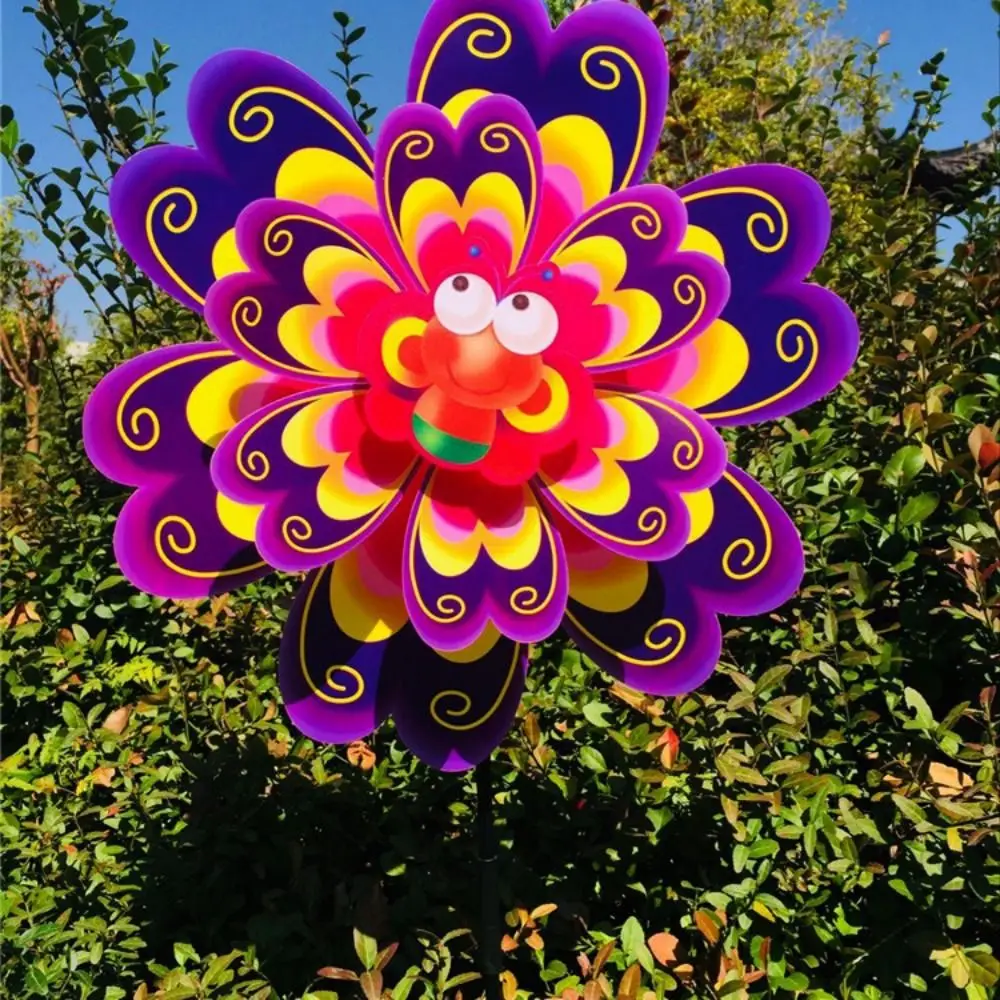 다양한 스타일의 만화 컬러풀 전통 풍차 컬러풀 나비 벌 잠자리 회전 풍차 피크닉 장식 장난감