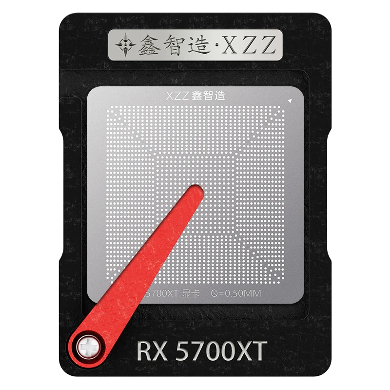 XZZ BGA reballing stencil for laptop cpu GTX1650 RX580 RTX4070 RTX3050 RX5700XT GTX1080TI SR2WB Direct heating BGA template