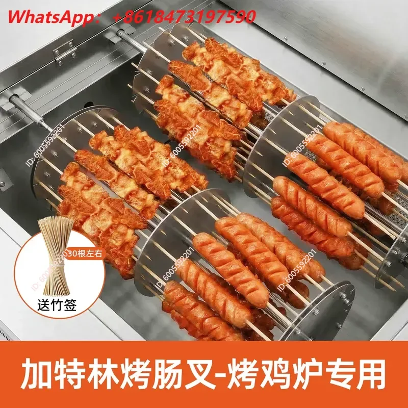 Hot Sale Round Trade Stainless Steel Fork Bold Customized Commercial Steel Fork Vietnam Rock Charcoal Roast Chicken Oven Sign