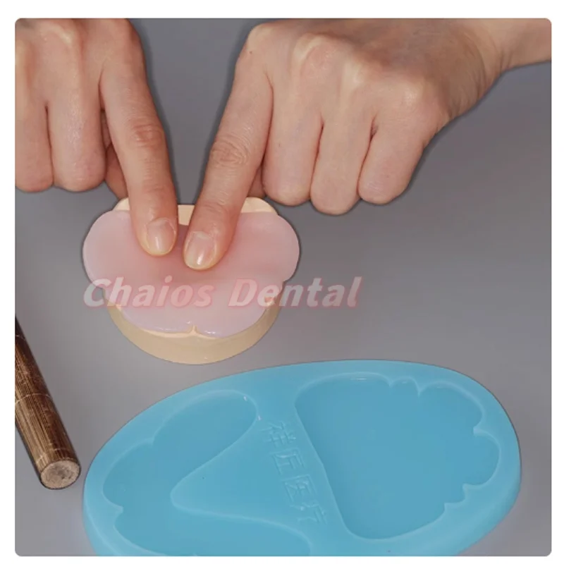 1Pcs Full Denture Individual Tray Molds Dental Wax Dike Occlusion Rim Model Dental Lab Models Silicone Tray