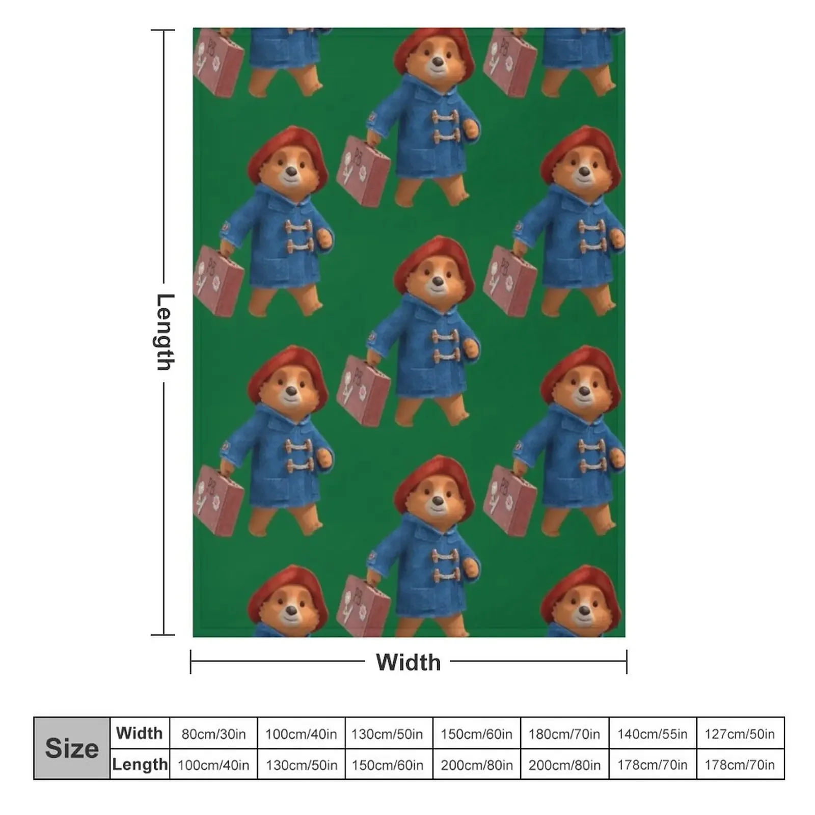 paddington bear (5) Throw Blanket decorative Thins Moving Blankets