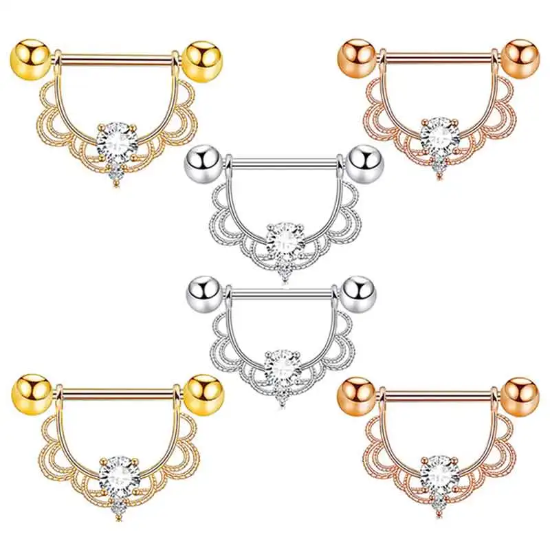 

Stainless Steel Crystal Nipple Piercing Barbell Lot 14Gcharming Opal Nipple Piercing Jewelry Bulk Sexy Nipple Piercing Set for w