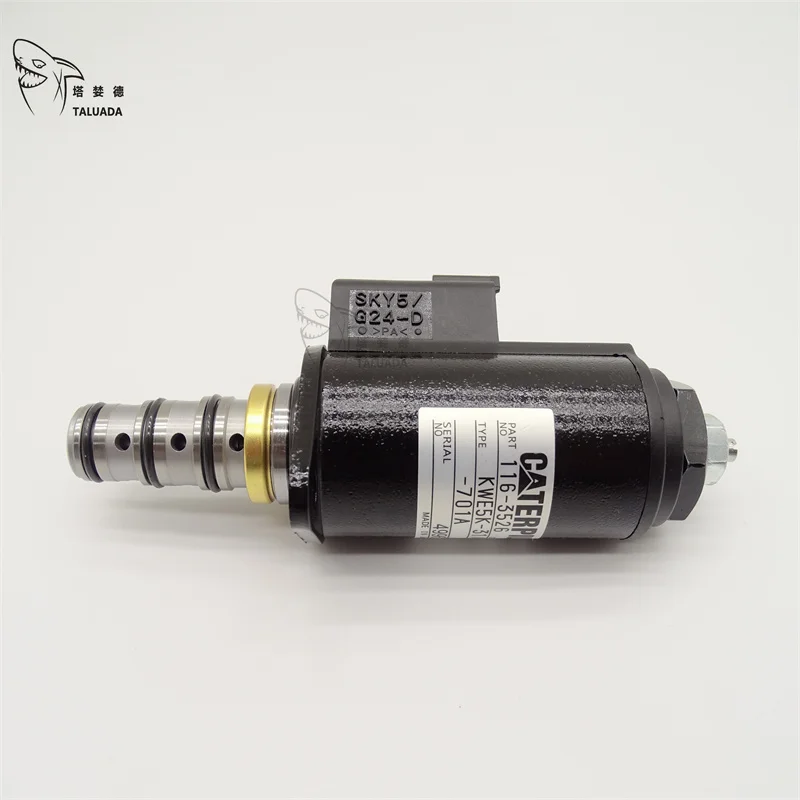 For Caterpillar Rotary Solenoid Valve E311D E312D E315D E320B E320C Hydraulic Pump Solenoid Valve KWE5K-31G24E30 116-3526