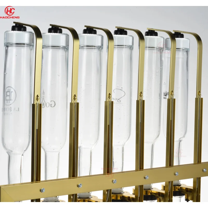 custom.Perfume Dispenser Bar Display Stand Shelves Cabinets with 375ML 6 Glass Bottles Cosmetic Shop Display Perfume - view 4