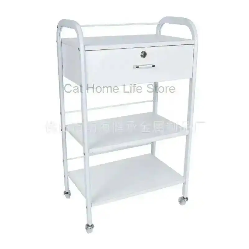 Wheels Nail Spa Salon Furniture Trolley Beauty Professional Rolling Storage Hair Stations Cleaning Hairdressing Cabinet Clinic