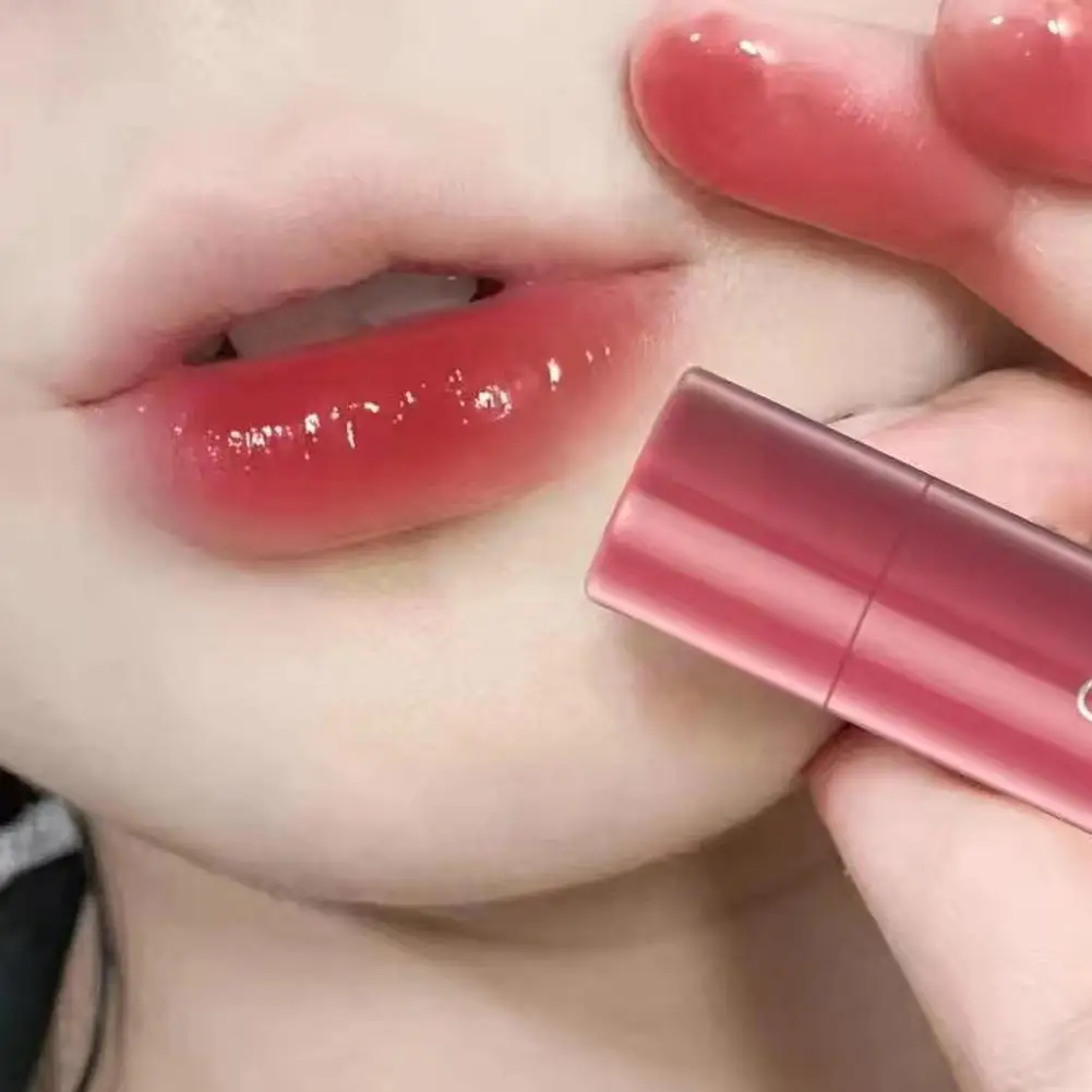 Lápiz labial que cambia de Color por temperatura, lápiz labial mate de larga duración, tinte rosa 24, hidratante rojo, resistente al agua, horas de labios V Q8K2