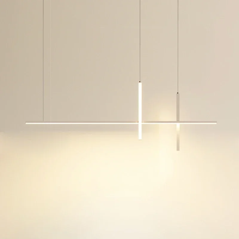 Imagem -03 - Simples Lustre Moderno Led Minimalista Strip Designer Sala de Jantar Bar Abajur Nova Moda 2024