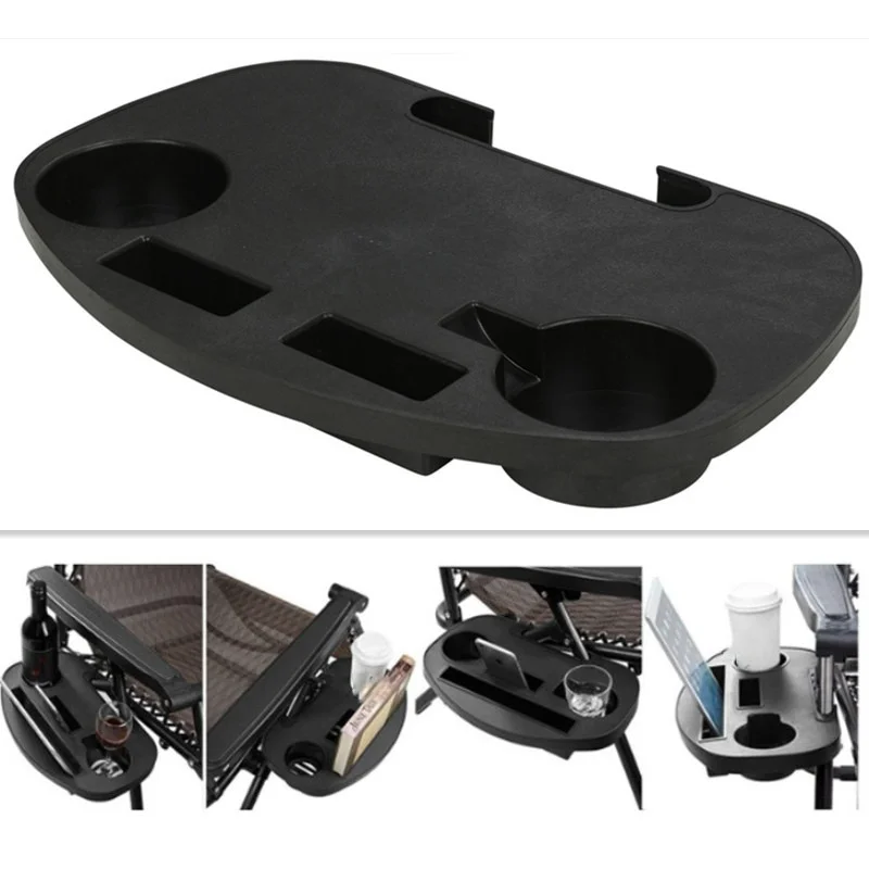 Recliner Accessories Tray Folding Relaxation Chair Drink Holder Fishing Camping Beach