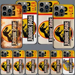 Jurassic Park Plate Phone Case For Apple Iphone 16 15+ 17 Pro Max 14 Plus 16E Air 13 12 Mini Clear Cover Silicone Cute She