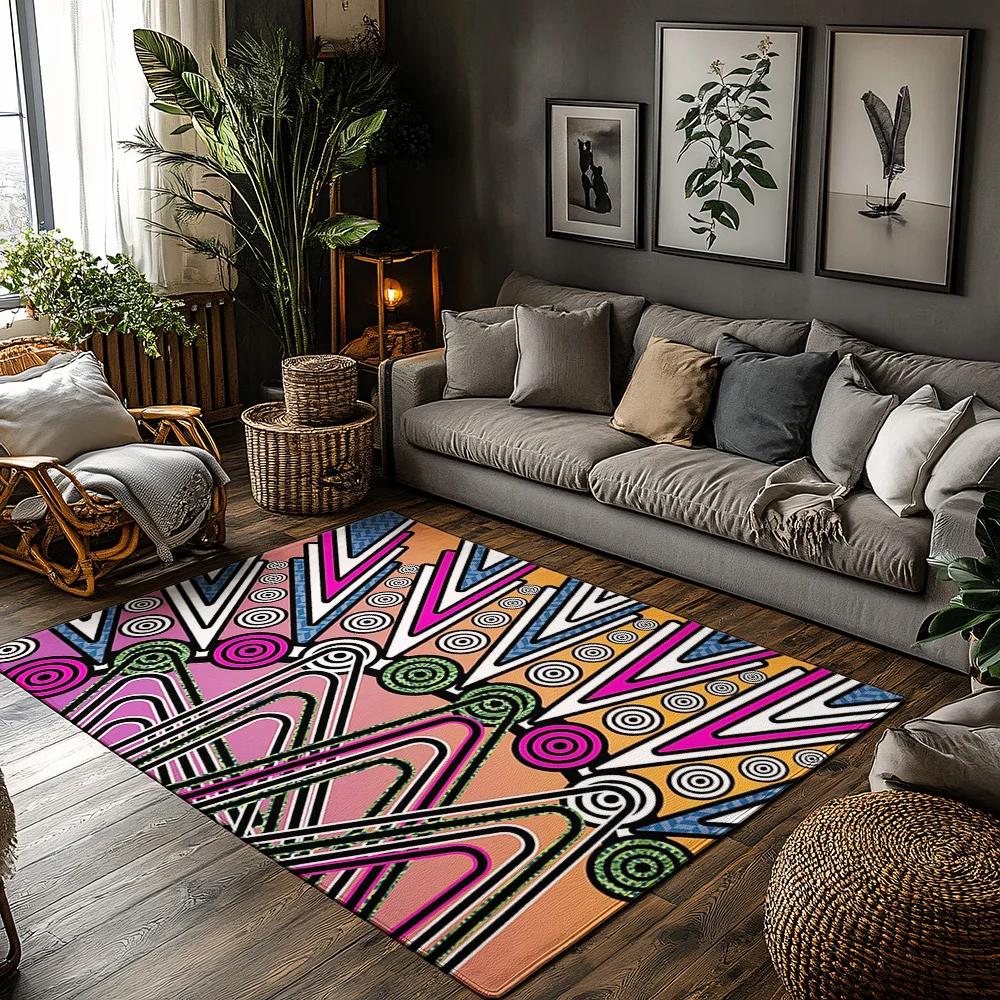 

Аборигинальный художественный коврик для дома и улицы, моющийся напольный коврик, домашний декор, входной коврик для приветствия, коврик с этническим узором, подарок