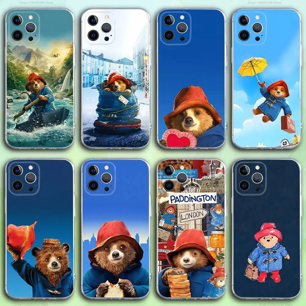 

P-PaddingtonS Movie Phone Case For iPhone 17,16,15,14,13,12,11 Pro,Max,Plus,X,XS,XR,SE4,E Mini Transparent Soft Cover
