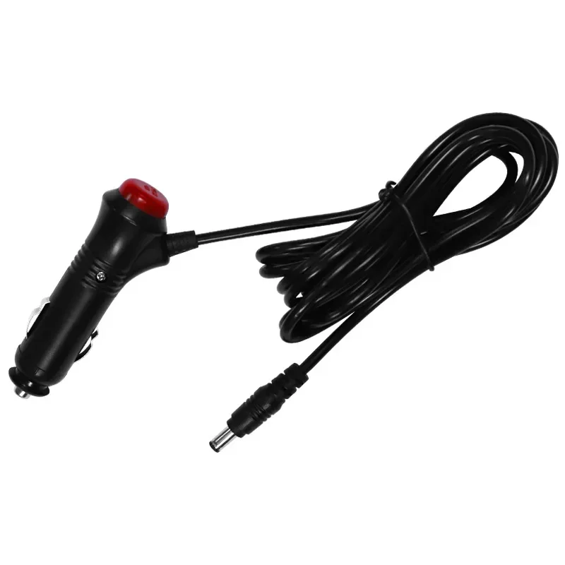 12V 24V DC 2.1x5.5mm Plug Car Cigarette Lighter Charger Power Cable Cord Lead for Car Monitor / Camera 3M