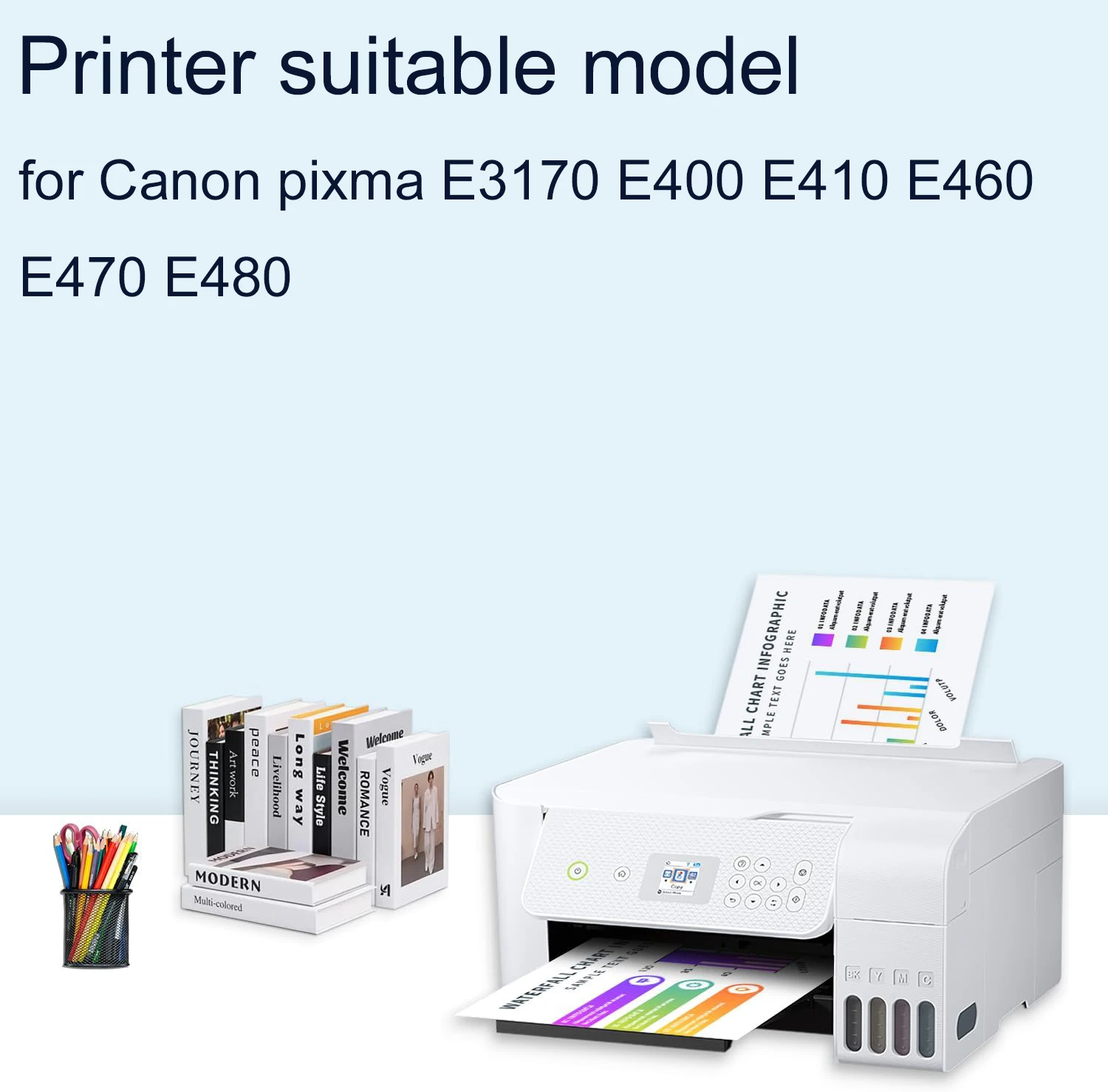 PG-47 CL57 for Canon E3170 E400 E410 E460 E470 E480 Printer PG-47 PG47 CL 57 Smart Ink Cartridge Refill Kit PG-47 PG47 47 CL 57