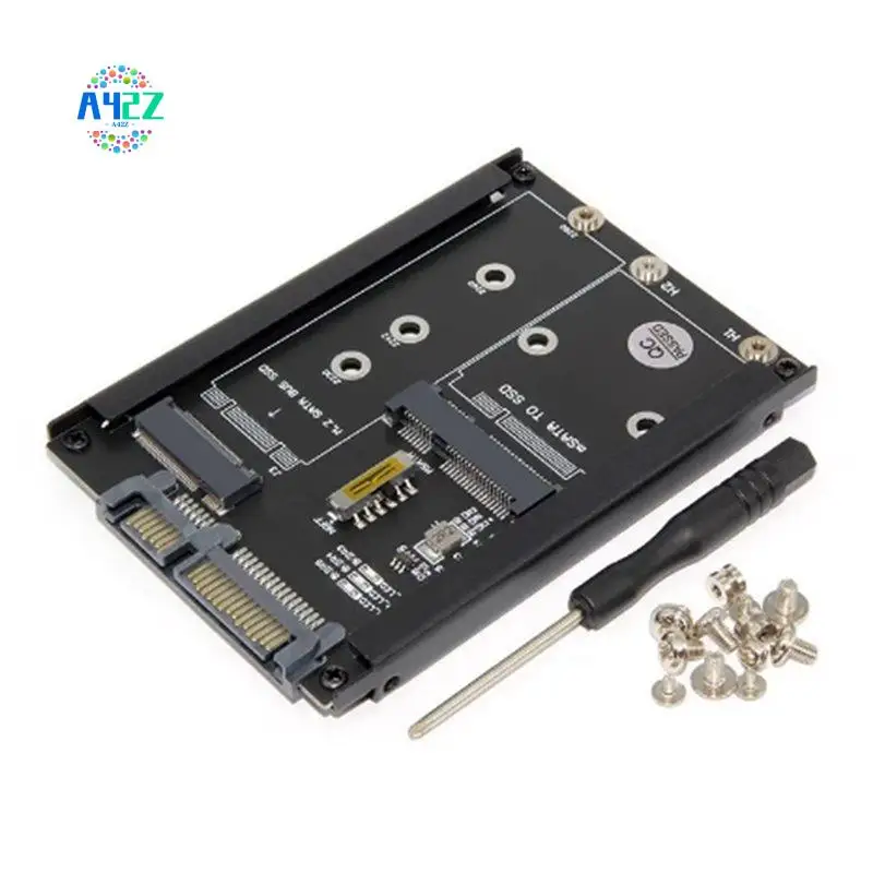 A42Z-M.2 NGFF To SATA Adapter MSATA To USB SATA 3.0 Converter External 2-In-1 MSATA M.2 NGFF To SATA USB Adapter Riser Card