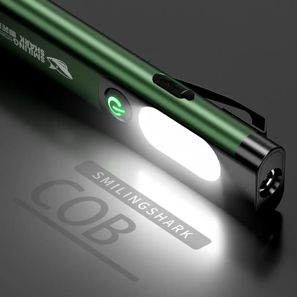 

Rechargeable LED Keychain Flashlight With COB Side Light 600 Lumens Aluminum Alloy Portable Torch For Outdoor Emergency Too P8Q8