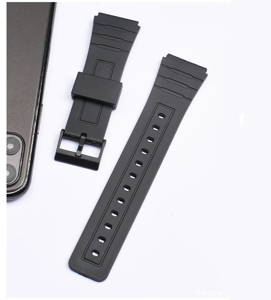 男性用シリコンウォッチ,防水樹脂バンド,F-91W, F-94WA, W-S220, HDD-S100, MCW-100, 110h,AE-2000W, 18mm, 20mm, 22mm