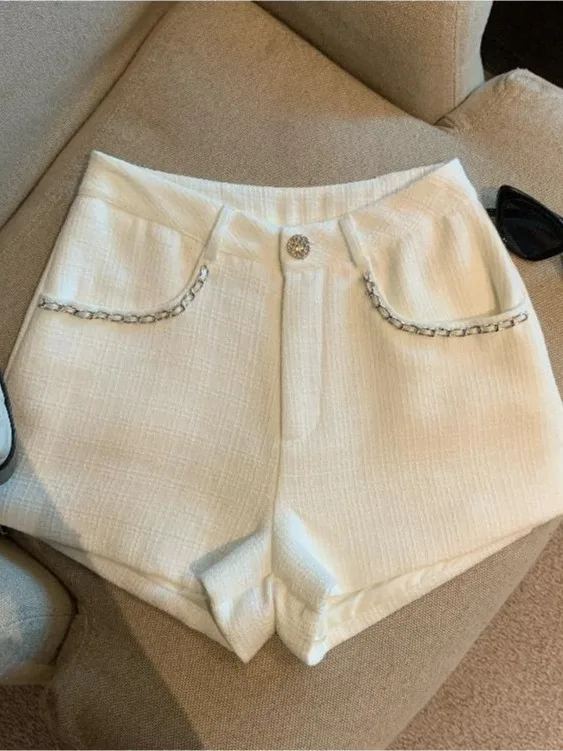 High Waist Short Pants Women's Autumn Winter Casual Wide Leg Outerwear Bootcut Pants Base Layer Hot Girl Butt Hugging Hotpants