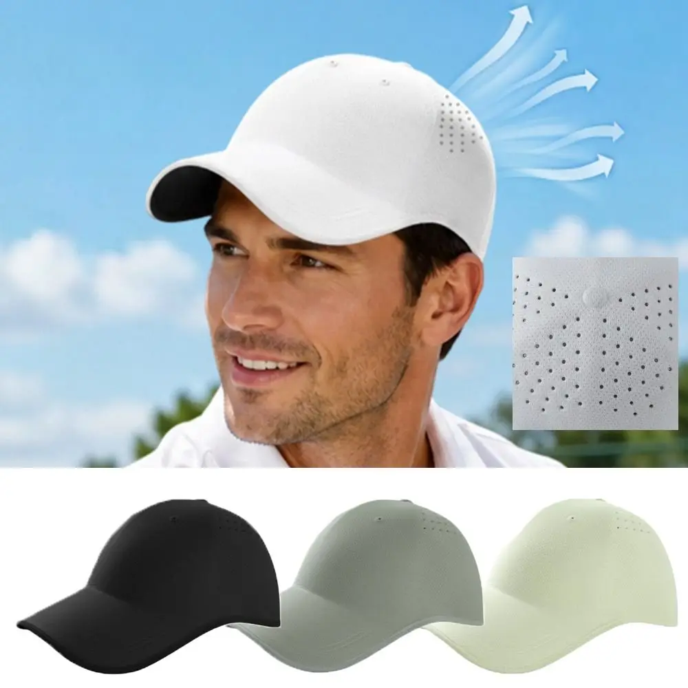 New Design Seamless Baseball Cap Quick Drying Packable Outdoor Hat Polyester Breathable Sports Hat