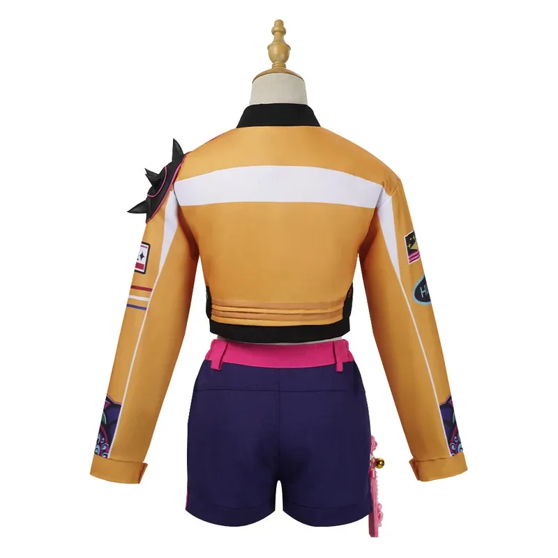 رومي تأثيري الكبار النساء هنتركس K-pop شيطان الصيادين زي كوريا المعبود الدعاوى هالوين كرنفال ملابس الحفلات ؛ 5 ، م'7.d #1