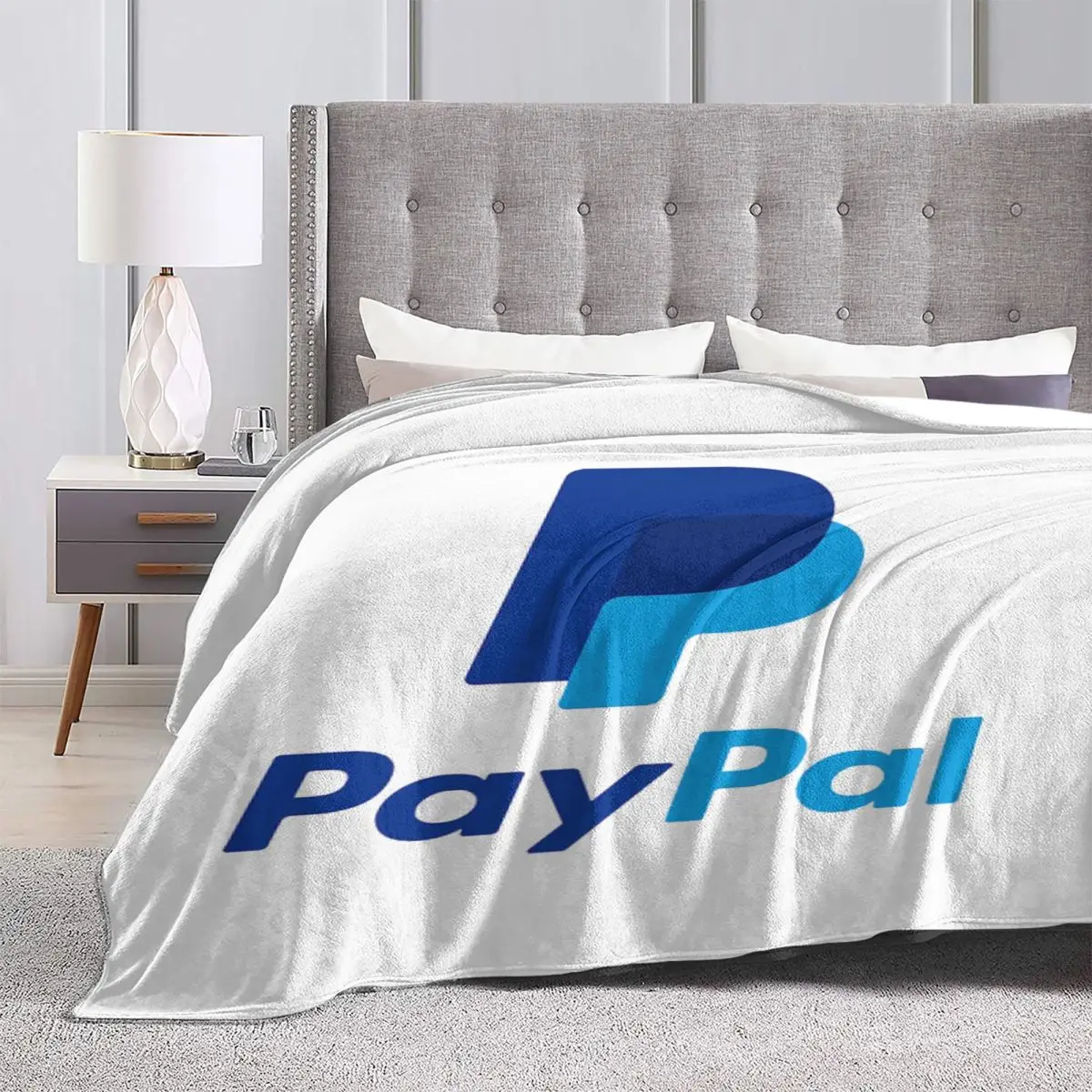 بطانية شعار باي بال ناعمة دافئة من الفلانيل بطانية رمي قطيفة للسرير وغرفة المعيشة والنزهات والسفر وأريكة المنزل