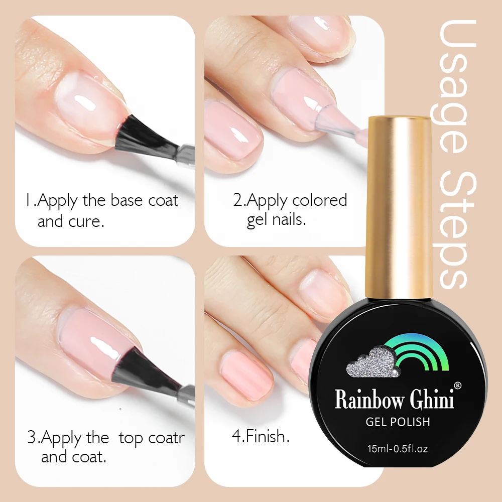 Brokat żelowy lakier do paznokci UV RG 15ml do Manicure diamentowy lakier półtrwały lakier do Salon paznokci akcesoriów artystycznych