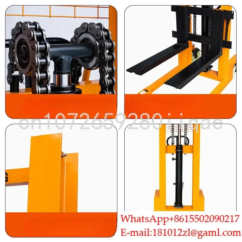 Hydraulic Stacker Manual Electric Loading and Unloading Truck 1 Ton 2T Hydraulic Forklift Lift Brick Stacker