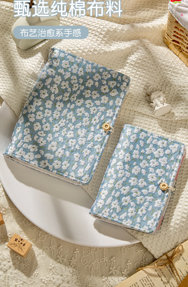 New Loose-leaf Handbook Literature and Art A5A6 Diary Handbook Cute Detachable Notebook Journal Notebook Fabric Production