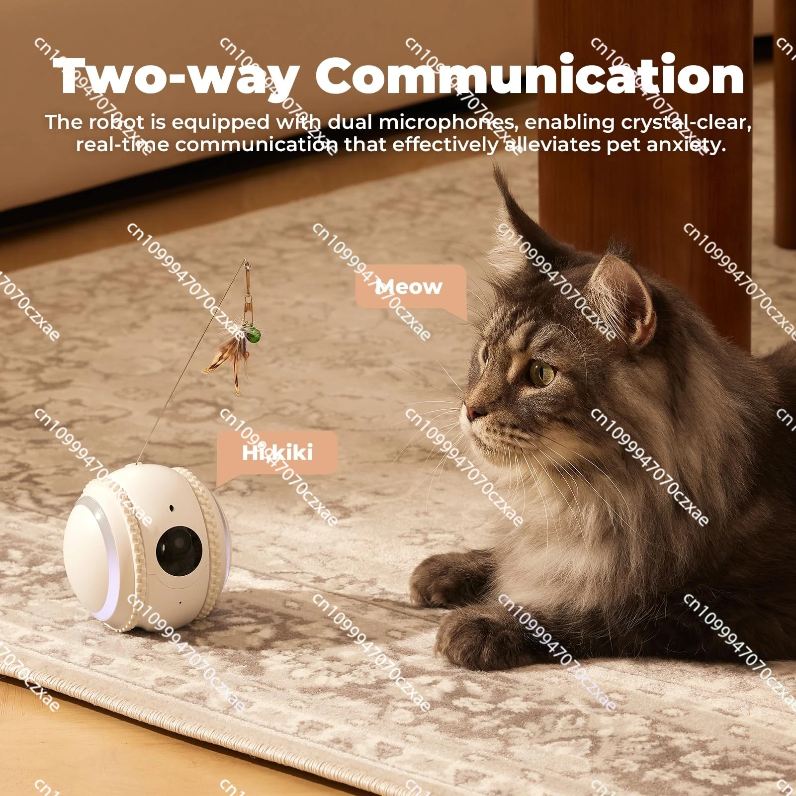 

Smart Pet Companion Robot Pet monitoring Teasing Artifact With Camera Remote Cat Teasing Automatic Recharge AI Cat Recognition