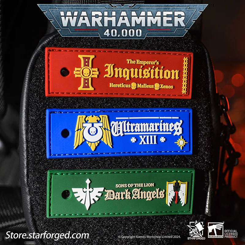 Starforged Warhammer 40K Imperial Armed Forces Warband Space Marine Morale Badge Velcro Christmas Gift