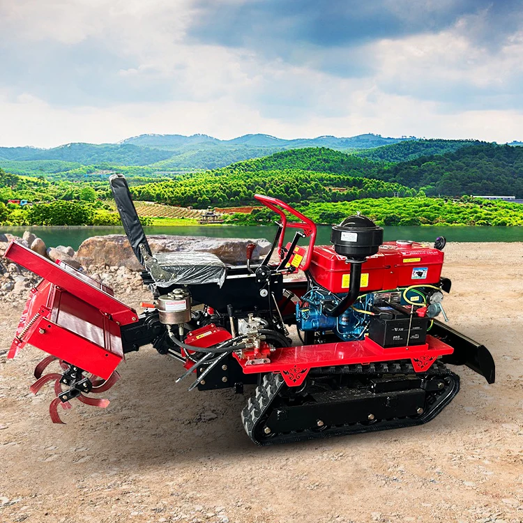 Micro Crawler Tractor Rotary Tiller Hot Selling Rotary Tiller Agricultural Tillage Machinery