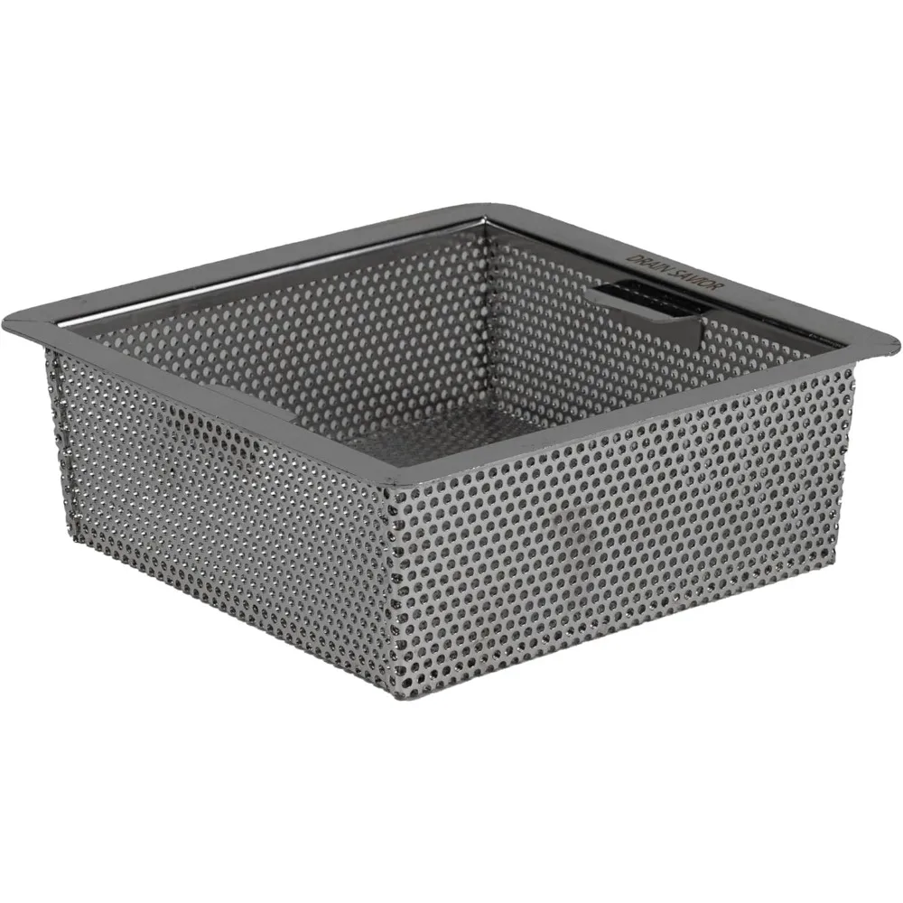 

Квадратный перфорированный напольный сливной трап из нержавеющей стали 8,5x8,5x3 для коммерческих кухонь и производственных помещений