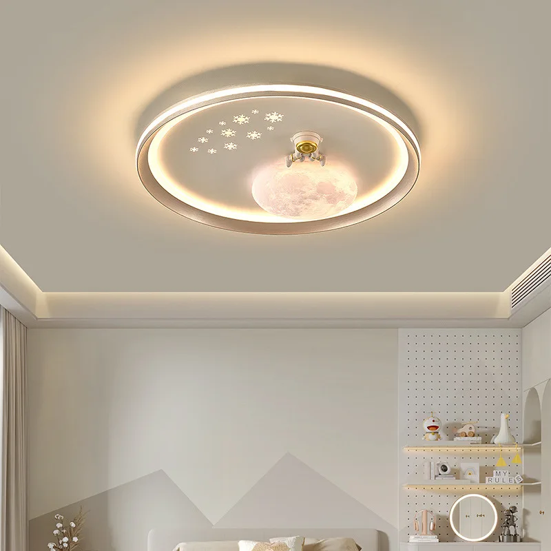 

Creative Astronaut Ceiling Lights Starry Sky Meteor For Children's Bedroom Study Warm Ceiling Lamps Indoor LED Lighting Fixtures