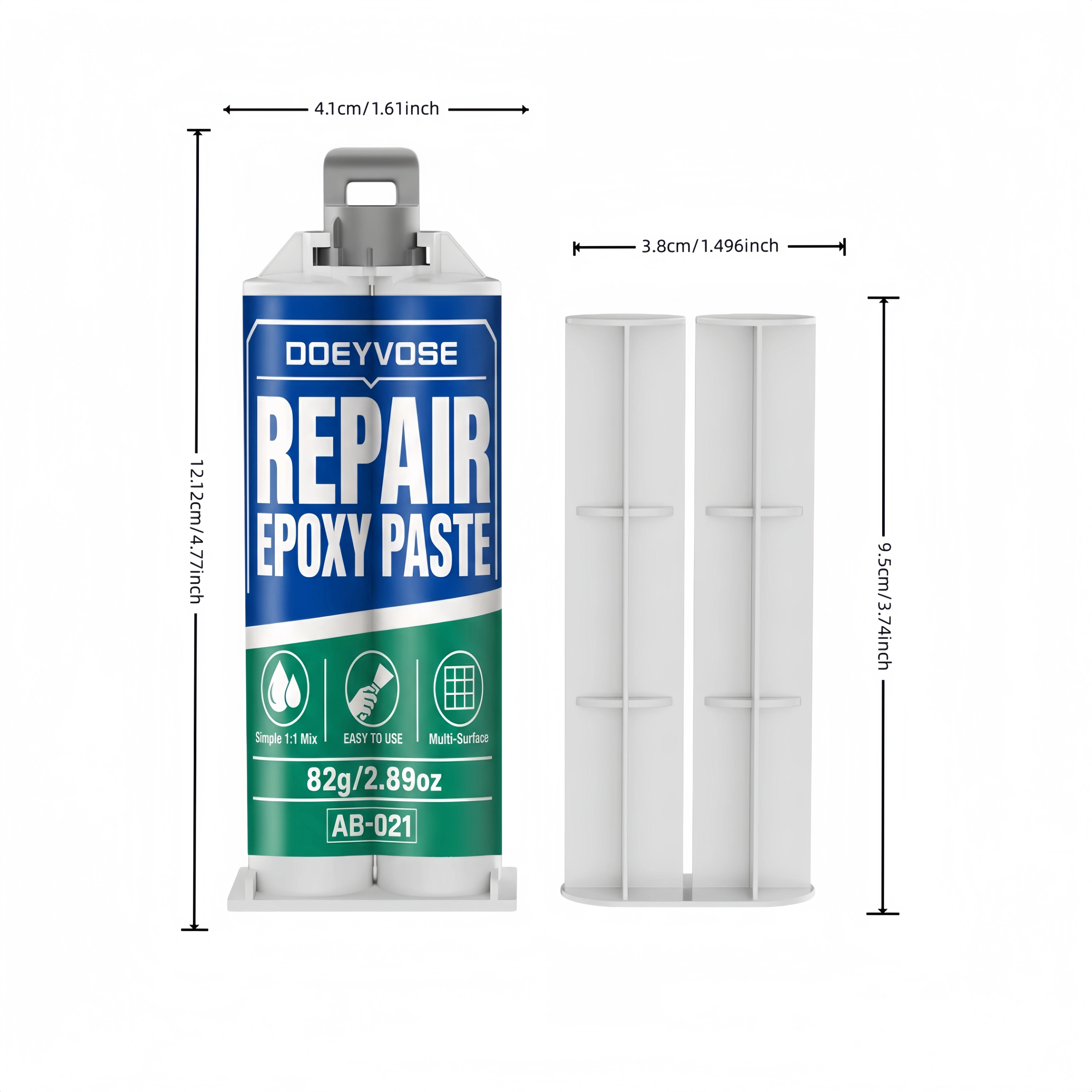 AB Metal Repair Paste 82g Industrial Cold Weld Filler for Cast Iron Crack Repair Metal Bonding Agent