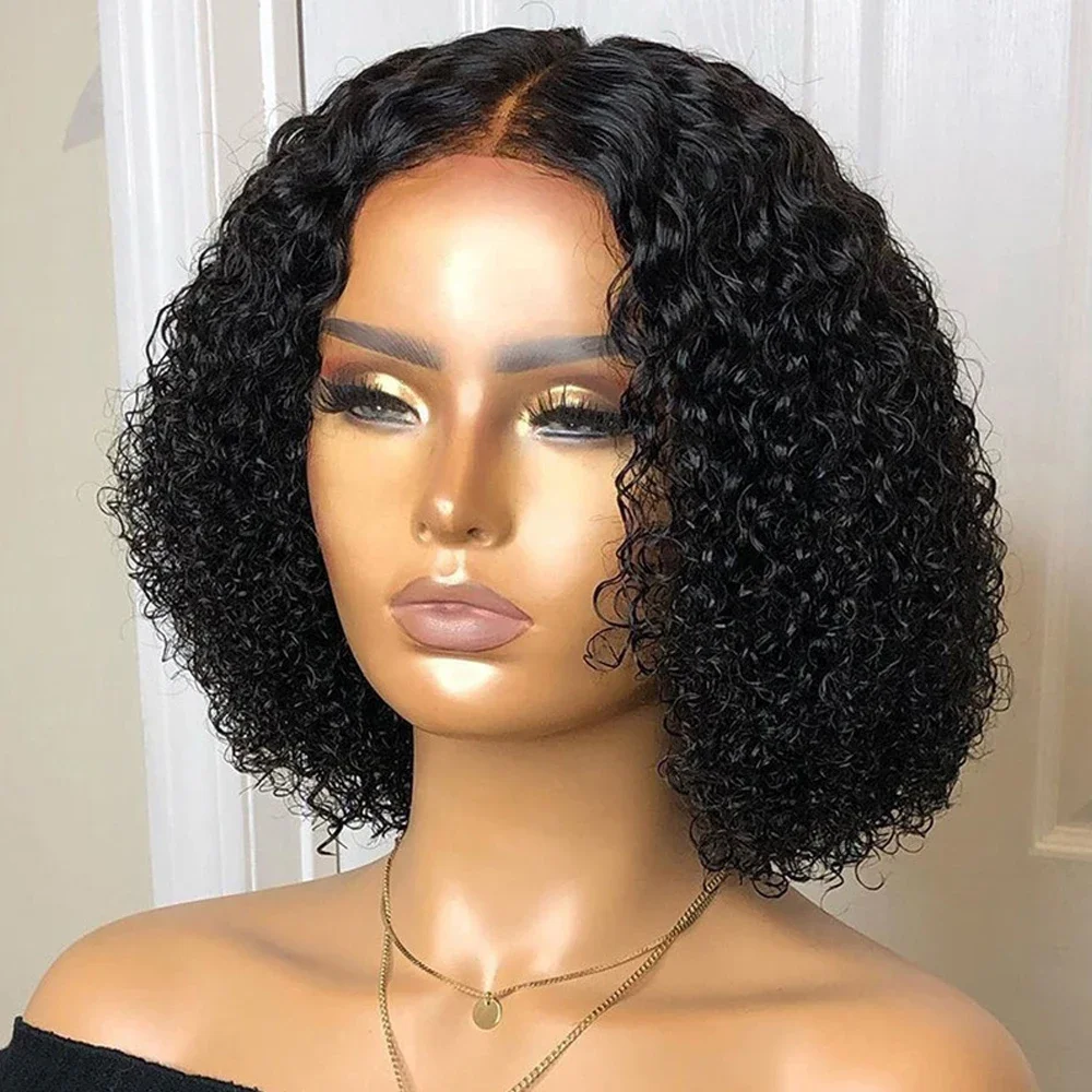 13X6 Hd Lace Frontal Wig Curly Human Hair Wig For Women 5X5 Glueless Wigs Short Bob Wig Lace Front Human Hair Wig