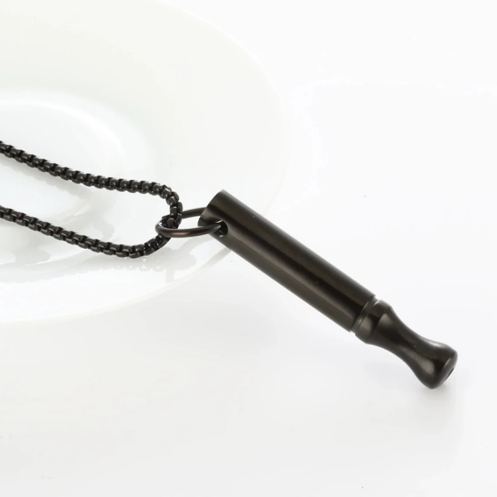 Collar De Respiración Mindfulness De Titanio – Colgante Para Dejar De Fumar Y Reducir Estrés