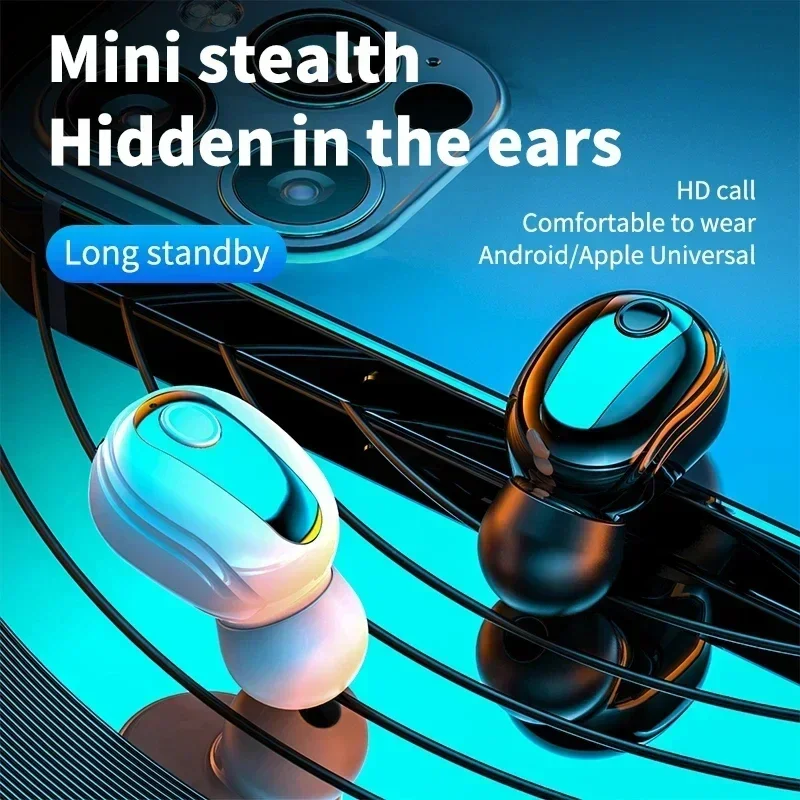 

Mini With Mic Sports Earbuds Handsfree Stereo Sound HiFi Wireless Headset For Bluetooth 5.0 all phones Earphones In-Ear Earphone