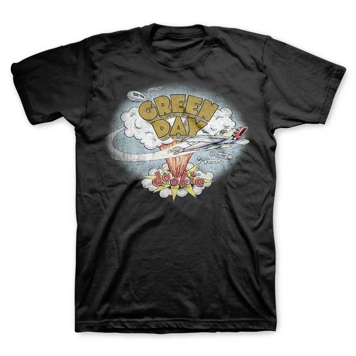 Green Day Dookie Rocket Casual T-shirt Luxury Brand for Men and Women