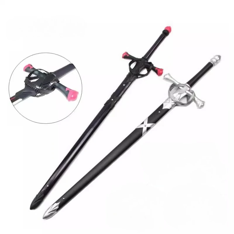 

115cm Black White Excalibur Sword Weapon Cosplay Fate Stay Night Saber Arthur Pendragon Costume Wooden Sword Party Prop