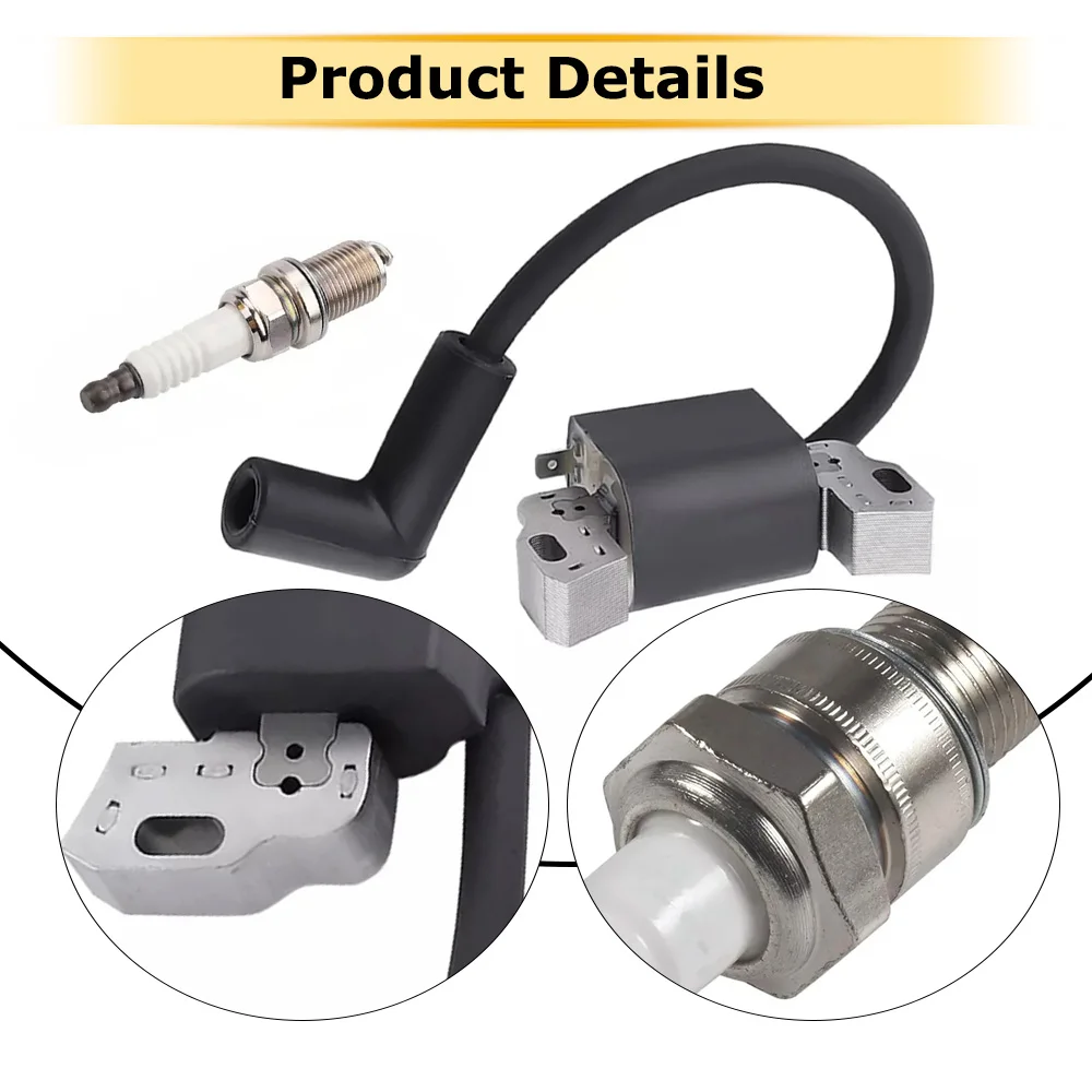 1 Set Lawn Mower Ignition Coil and Spark Plug Kit 799582, 798534, 593872, 595009 For Briggs and Stratton 08P502 09P602 09P702