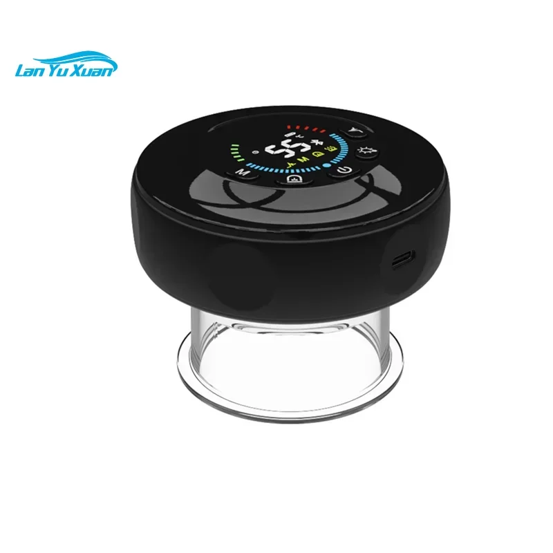 

Heated Red Light Therapy Pulsing Relieves Neck Back Pain Sore Muscles Relief Cupper Cup Smart Cupping Massager