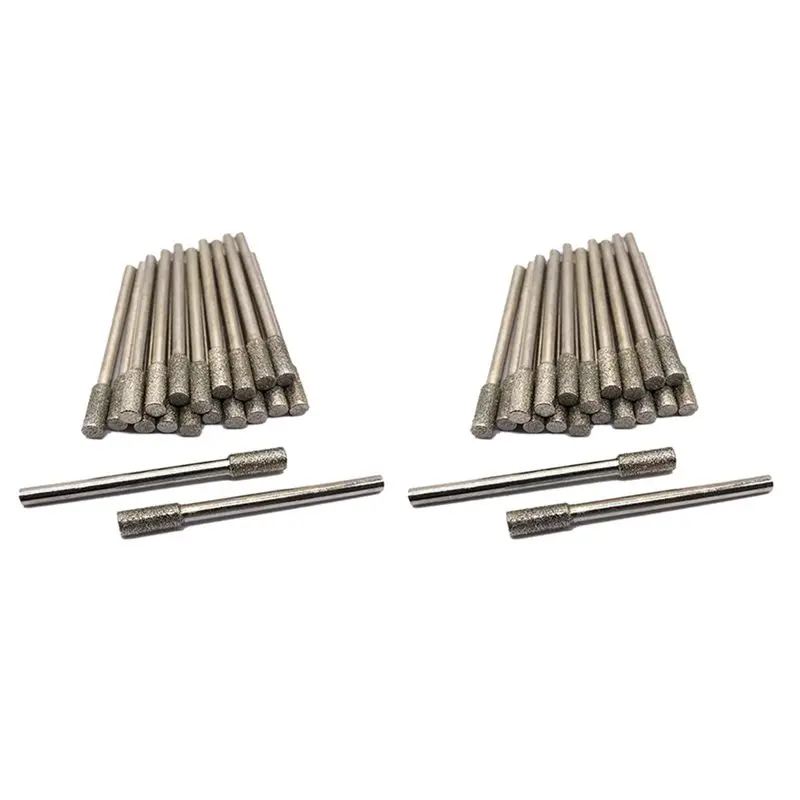 

Набор из 40 алмазных насадок для шлифовки, 4 мм, для обработки цилиндрических поверхностей, для большинства роторных инструментов и шлифовальных машин - ABQU