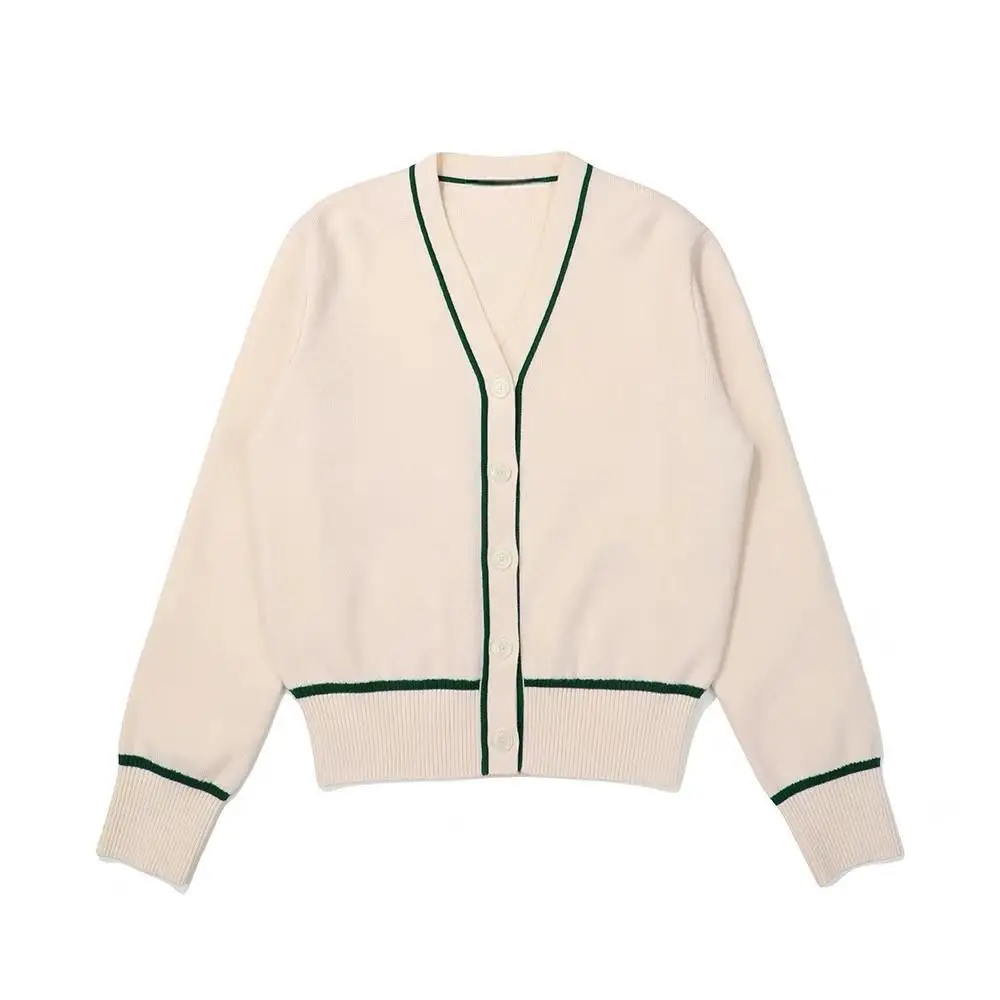 Women Autumn New Golf Knit Cardigan Long Sleeve Casual Outerwear Ladies Sport Sweater Coat Golf Clothing Tops